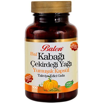 Kabak Çekirdeği Yağı Yumuşak Kapsül 100 adet 1380 mg