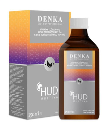 Multiva Denka / Ginkgo, Biberiye ve Üzüm Çekirdeği Ekstraktı İçeren Takviye Edici Gıda 250 ml