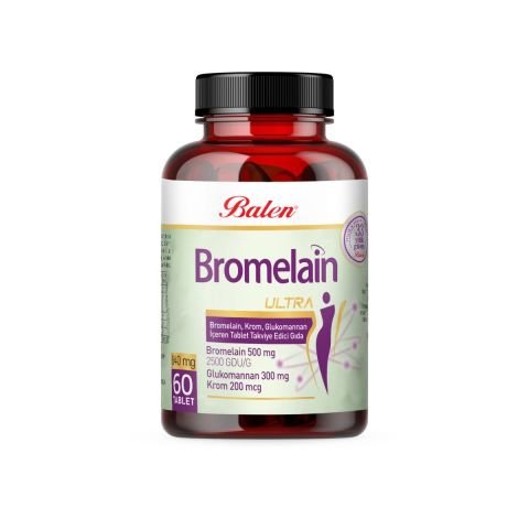 BROMELAIN ULTRA BROMELAIN, KROM, GLUKOMANNAN TABLET 640 Mg * 60