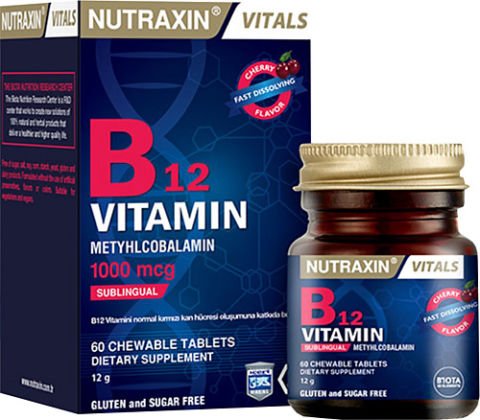 NUTRAXIN VITALS B12 VITAMIN METYHLCOBALAMIN
