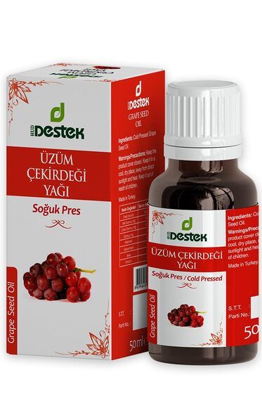 Üzüm Çekirdeği Yağı (Soğuk Sıkım) 50 ml