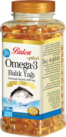 Omega 3 Balık Yağı Yumuşak Kapsül 1380 mg*200