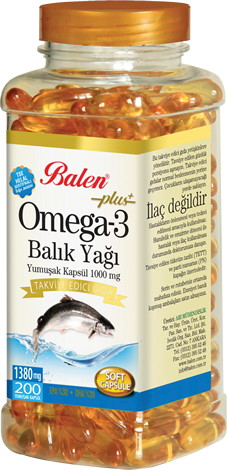 Omega 3 Balık Yağı Yumuşak Kapsül 1380 mg*200
